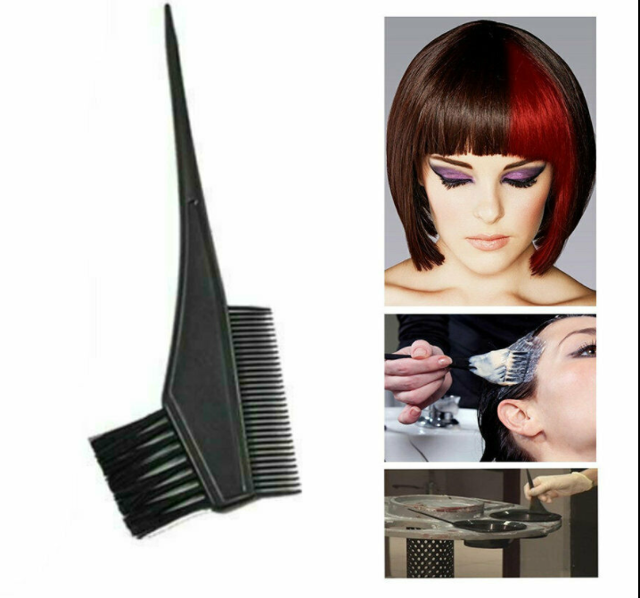 Dyeing hair brush with comb 2 in 1