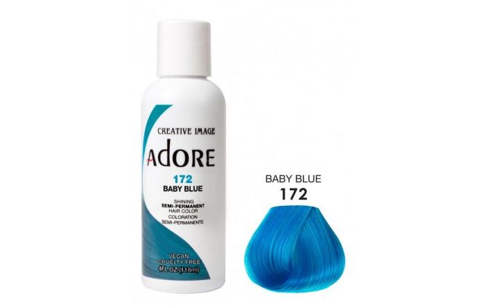 Adore Semi Permanent Hair Color 172 - Baby Blue 118 ml