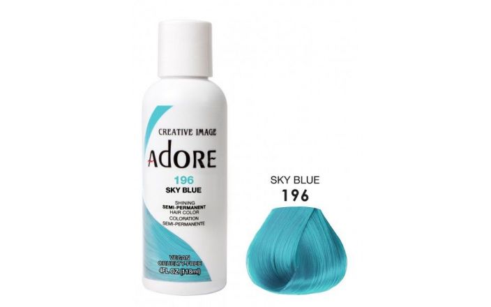 Adore Semi Permanent Hair Color 196 - Sky Blue 118 ml