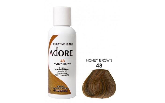 Adore Semi Permanent Hair Color 48 - Honey Brown 118 ml