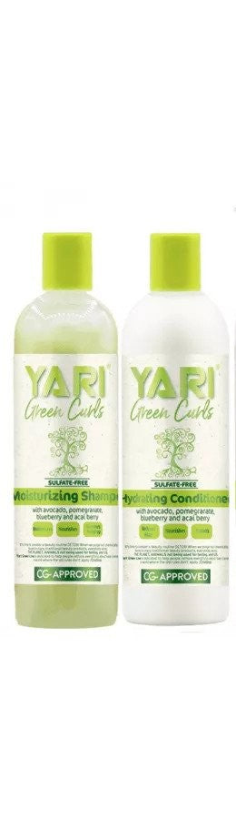 Yari Green curls shampoo and Conditioner set