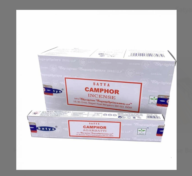 Satya Incense Camphor Box 12 packs of 15 sticks each