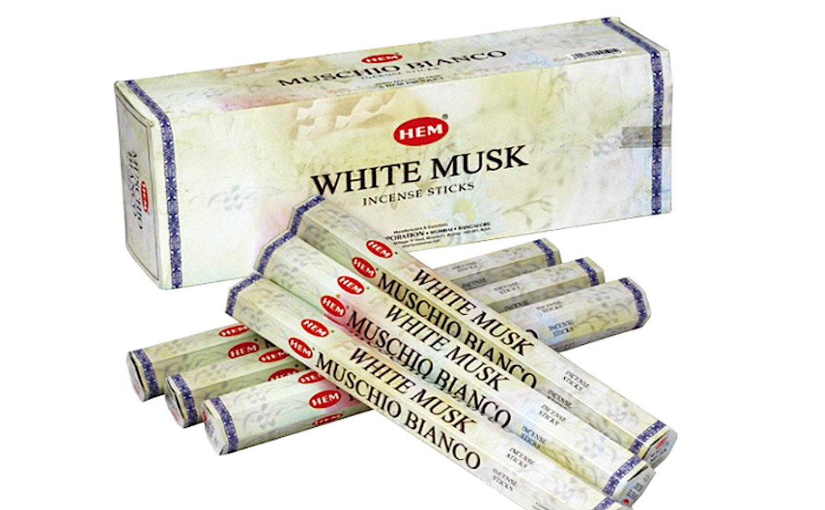 HEM White musk incense - 6 packs