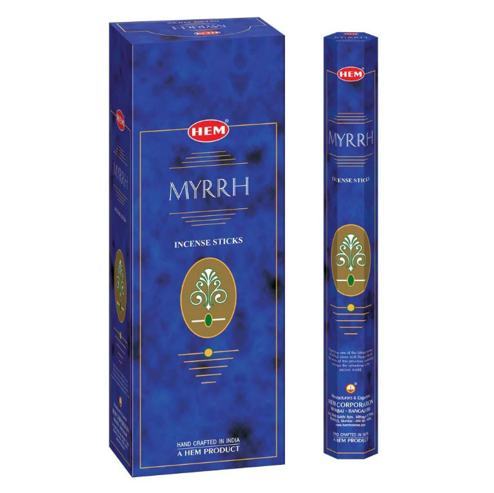 HEM Incense - Myrrh - Slof (6 packs/120 sticks)