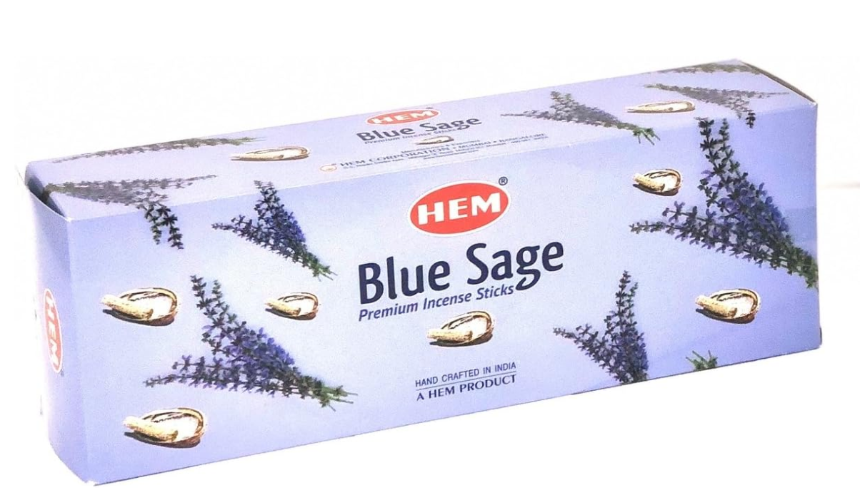 HEM Incense - Blue Sage - Slof (6 packs/120 sticks)