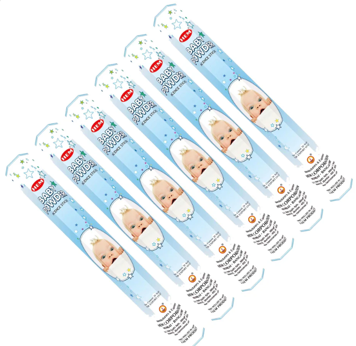 HEM Incense - Baby Powder - Slof (6 packs/120 sticks)