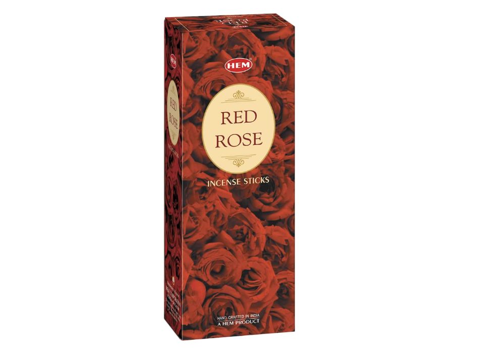 HEM Incense - Red Rose - Slof (6 packs/120 sticks)