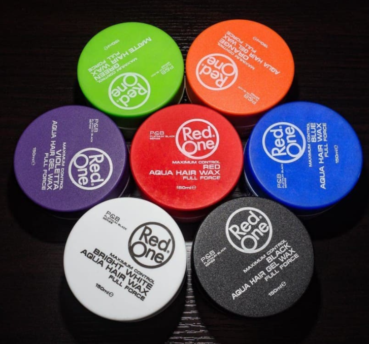 4 PACK-Aqua Gel- Aqua-Wax-Red One-Red-Blue-Black-Orange -Aqua -Hair Wax-hair styling-