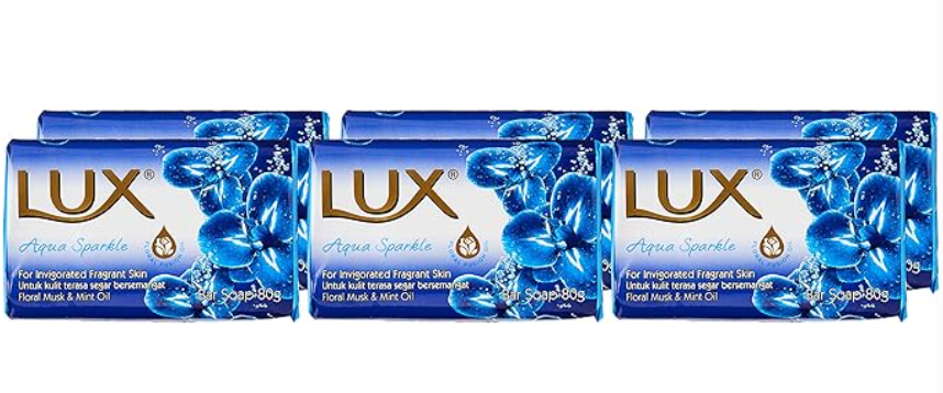 Lux Soap - Aqua Sparkle - Value Pack - 6 x 85 grams
