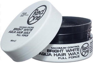 3x Red One Maximum Control Bright White Aqua Hair Wax 150 ml