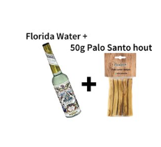 Florida Water - 221 ml - Cologne New York - Murray & Lanman Florida Water + 50 gram Vardaan Palo Santo Holy Wood - Cleansing Package
