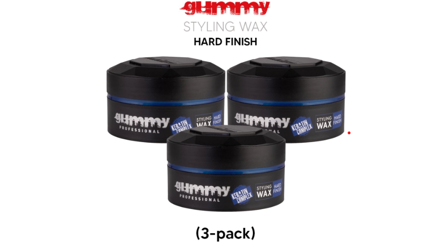 Gummy wax hard finish (3-pack)