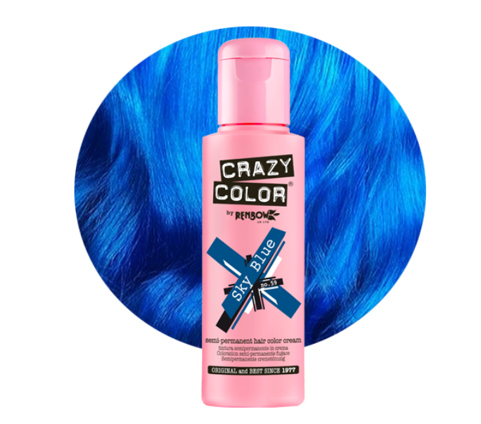 Crazy Color Sky Blue 100ml - Hair Dye