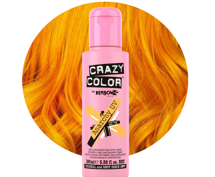 Crazy Color - Anarchy UV Semi permanent hair dye - Orange