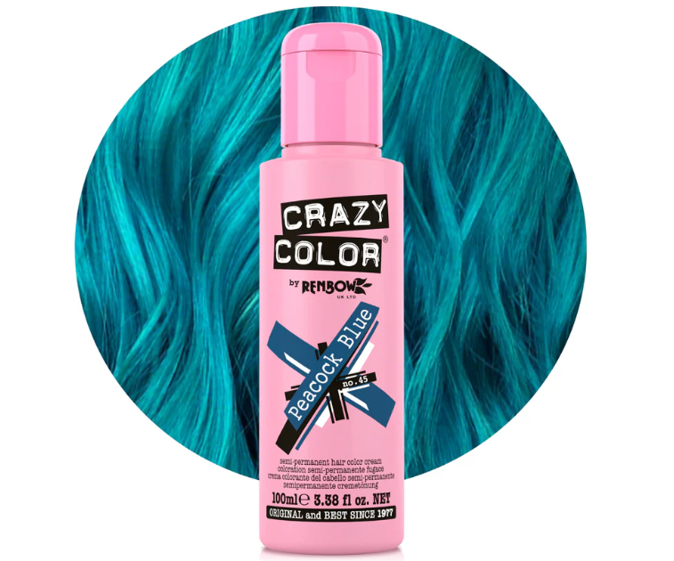 Crazy Color Peacock Blue 100ml - Hair Dye