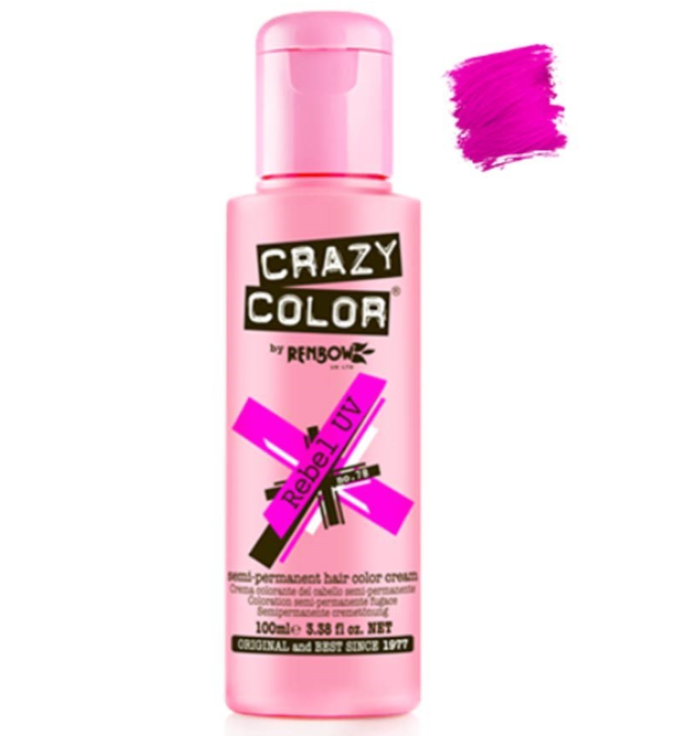 Crazy Color - Rebel UV Semi permanent hair dye - Pink