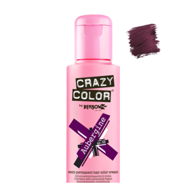 Crazy Color Aubergine 100ml - Hair dye