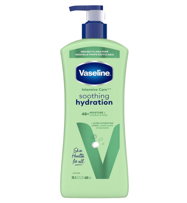 Vaseline Soothing Hydration With Pump Body Lotion - 2 x 600 ml