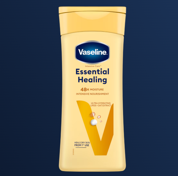 Vaseline Essential Healing With Pump Body Lotion - 2 x 600 ml