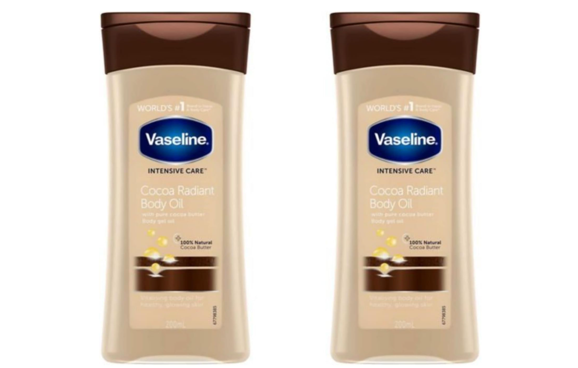 Vaseline Cocoa Radiant Intensive Care Body Gel Oil - 6 x 200 ml - Value Pack