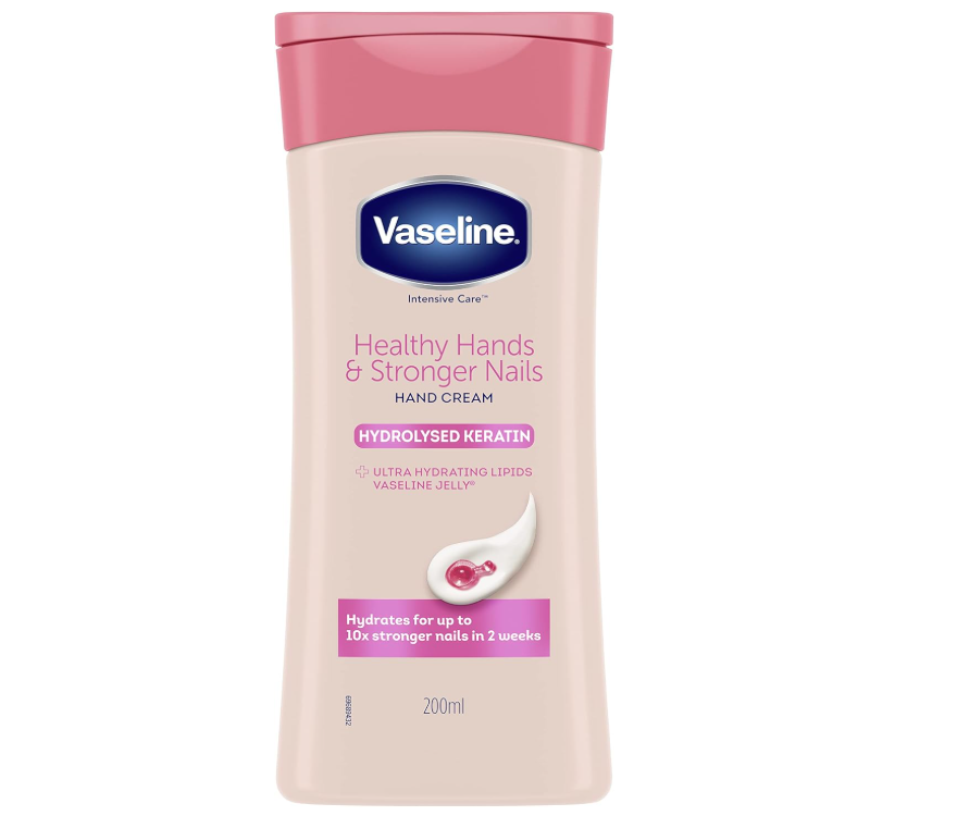 Vaseline Intensive Care Hand Cream - Healthy Hands & Stronger Nails - with hydrolyzed keratin - 6 x 200 ml