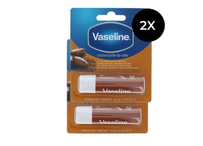 Vaseline Lip Therapy Duopack Lip Balm - Cocoa Butter