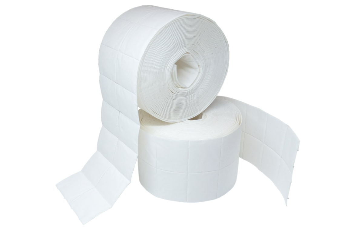 Cellulose swabs - 2 rolls - 1000 lint-free wipes - Lint-free nail wipes - Cleaning brushes - Disposable wipes - Nail wipes - Quality