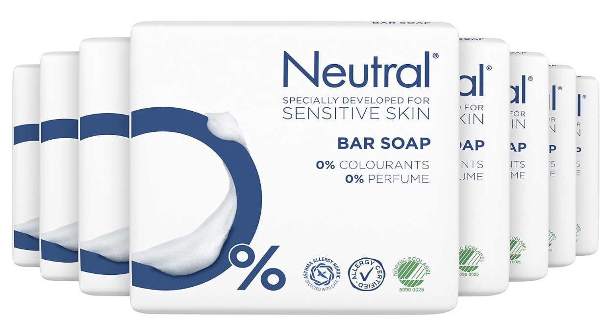 Neutral soap tablet - 10 x 100 g - perfume-free