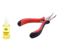 Extension Remover + Removal/Placement Pliers Combo Set | Removal Fluid | Extension Tools | Extension Removal | Extension Remover | Glue Removal Fluid and Pliers | Extension Tools