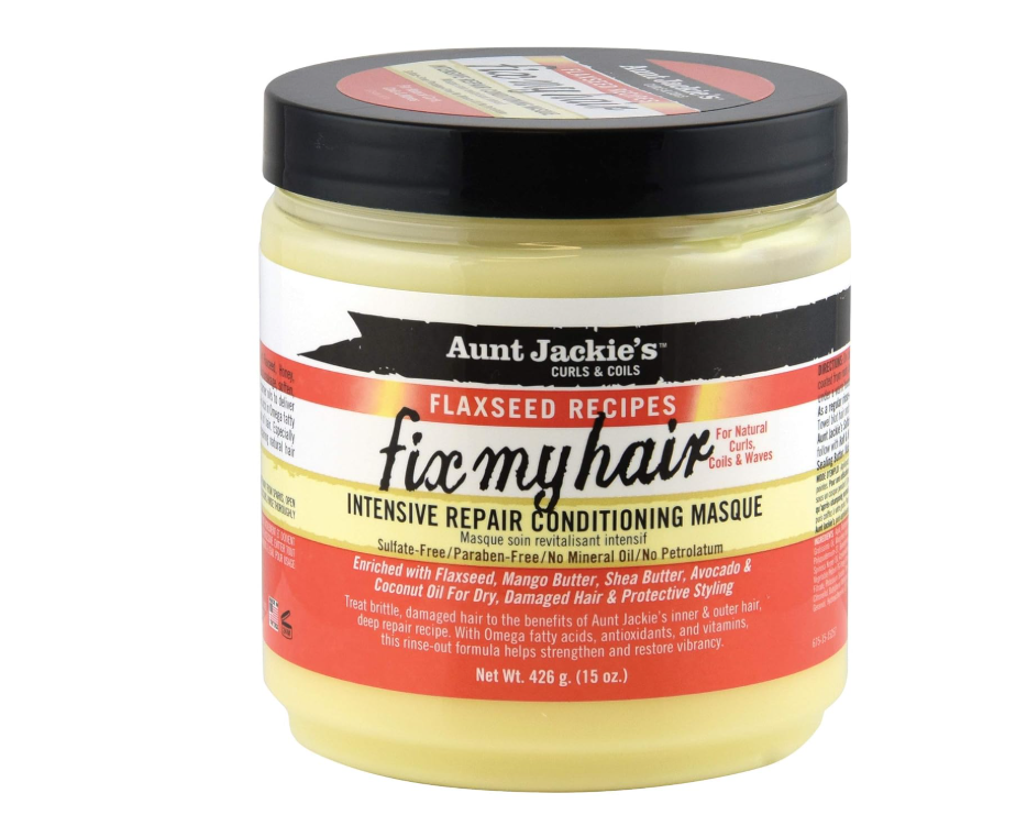 Aunt Jackie's Curls & Coils Flaxseed Recipes Fix My Hair Intensive Repair Conditioning Masque 426 gr