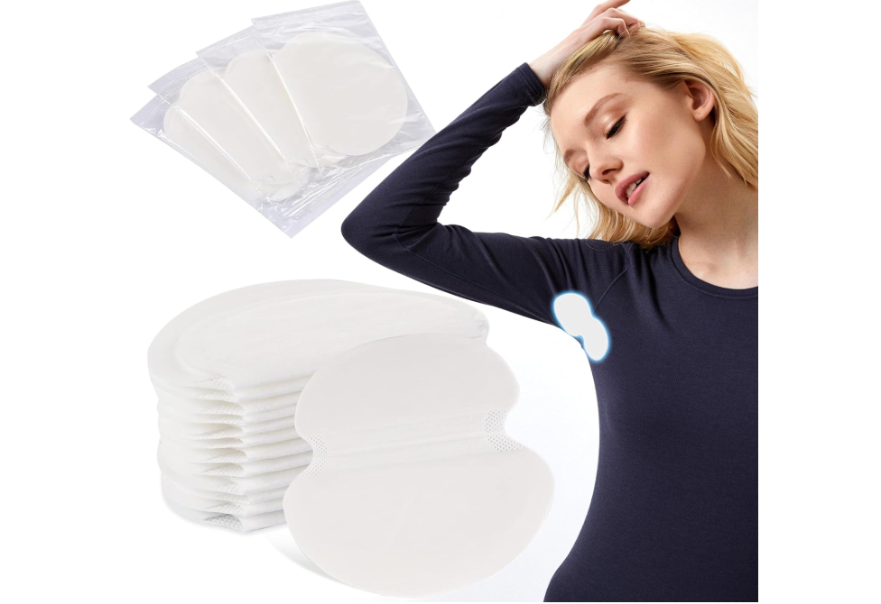 Antiperspirant armpit pads - 30 pieces - Sweat pads - Against sweat stains - Women - Men - Anti-sweat - Disposable - Cotton - Single use - White