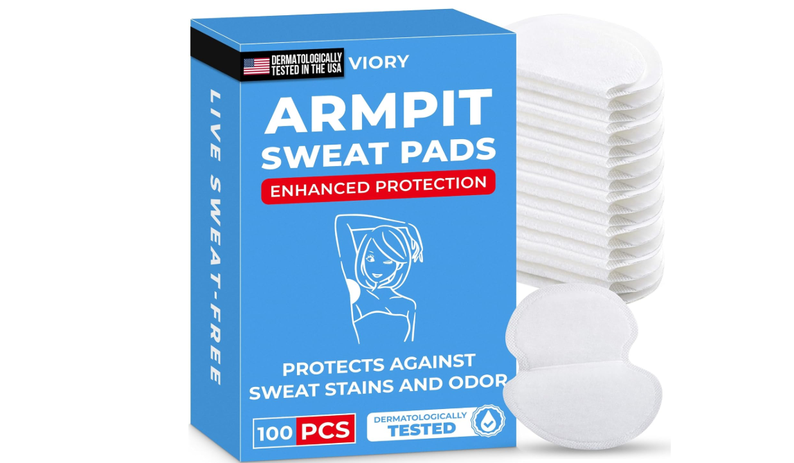 Armpit Pads 50 pairs - White - Antiperspirant Sweat Pads - Solution Against Armpit Sweat - Premium Armpit Pads - Cotton - Against Sweat Stains in Clothing