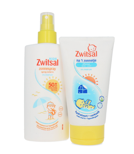 Zwitsal Before and After Sun 0% perfume - Sun spray 200 ml + After sun 150 ml - Sun package