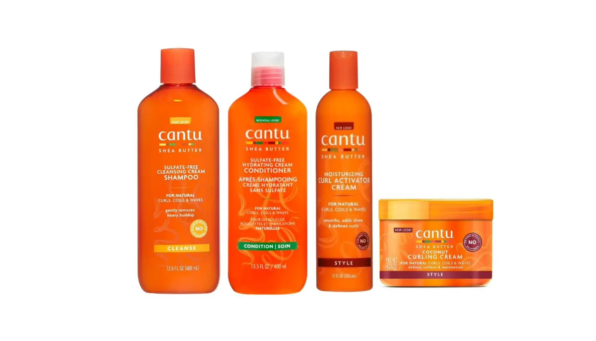 Cantu Shea Butter Combo Deal – Cantu Coconut Curling Cream 12 oz, Cantu Sulfate Free Shampoo 12 oz, Conditioner 12 oz & Curl Activator Cream 12 oz