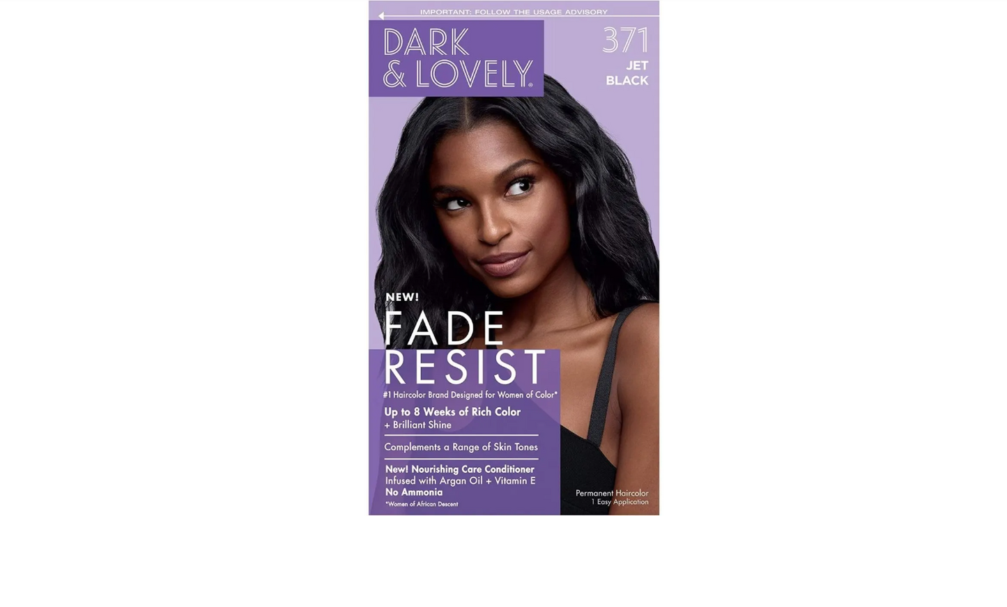 Dark & Lovely Color #371 Jet Black Color Rinse
