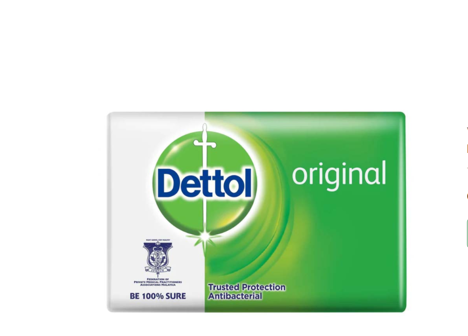 Dettol Original Antibacterial Soap Tablets - Hand Soap - 6 x 100 grams - Value Pack