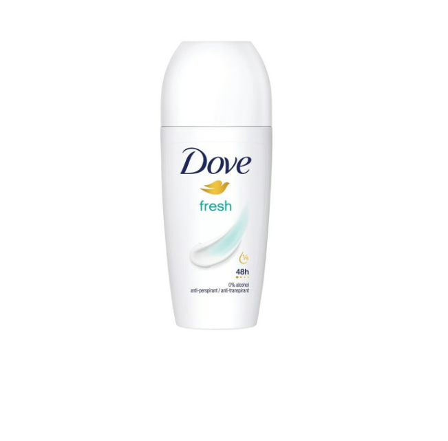 Dove Fresh - Deodorant Roll-on - Antiperspirant - 50 ml - Value Pack - 2 pieces