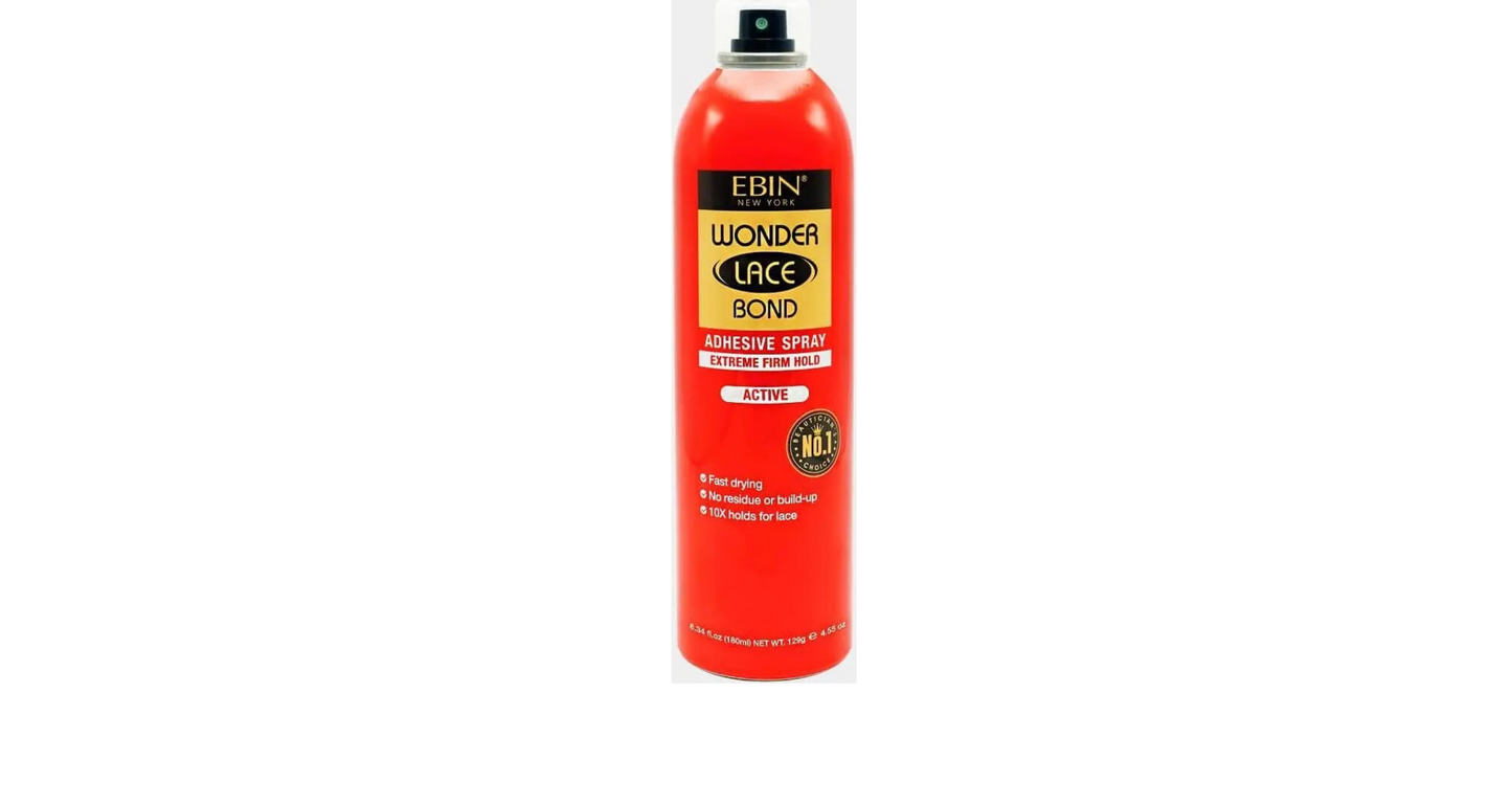 Ebin New York Wonder Lace Bond Adhesive spary-extreme firm hold – active 180Ml