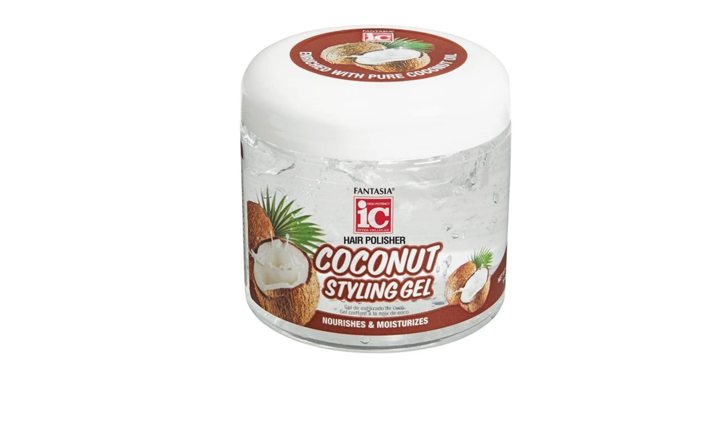 FANTASIA IC - STYLING GEL JAR COCONUT 16OZ