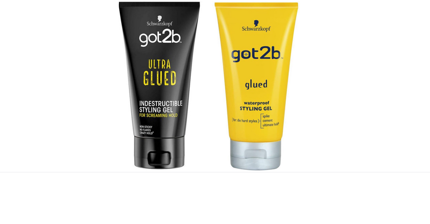 Schwarzkopf got2b glued waterproof gel & Schwarzkopf Got2b gel ultraglued extra 150ml