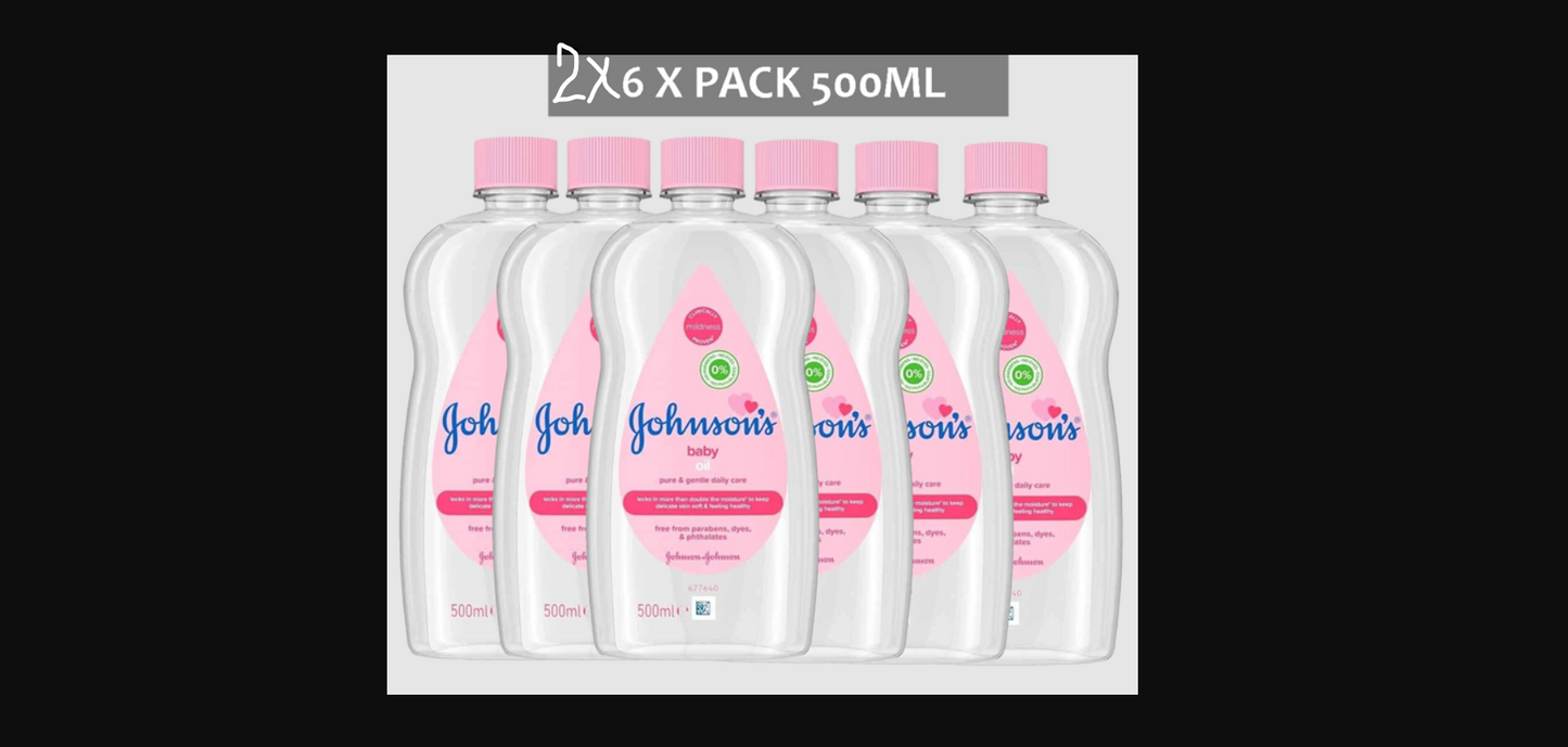 JOHNSON'S ® Baby Oil - JUMBOPACK 12 x 500 ml