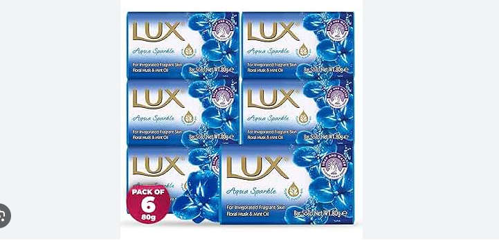 Lux Soap - Aqua Sparkle - Value Pack - 6 x 85 grams