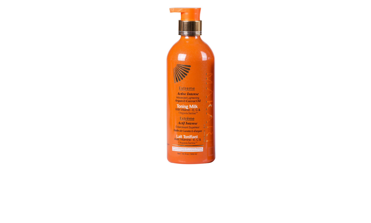 Makari - Active Intense Argan & Carrot Oil Toning Milk - 500ml