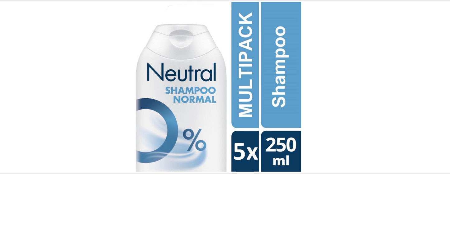 Neutral - Shampoo - Sensitive Skin - 250ml x 5