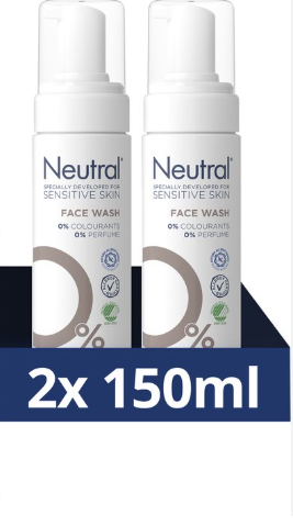 Neutral 0% Face Wash - Fragrance-free - 150 ml x2