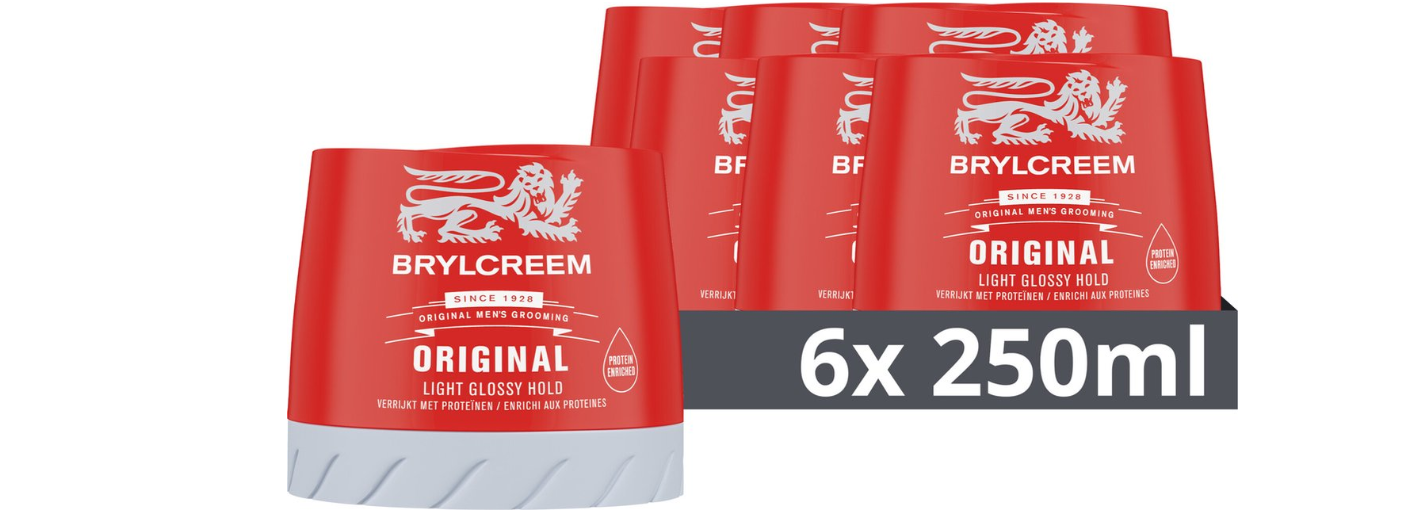 Brylcreem Gel Pommade - Original - easily create the perfect look - 6 x 250 ml
