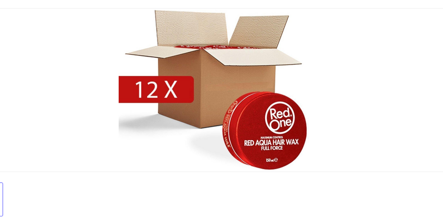 Red One Red Aqua Hair Wax - 150 ml - Value pack 12 pieces