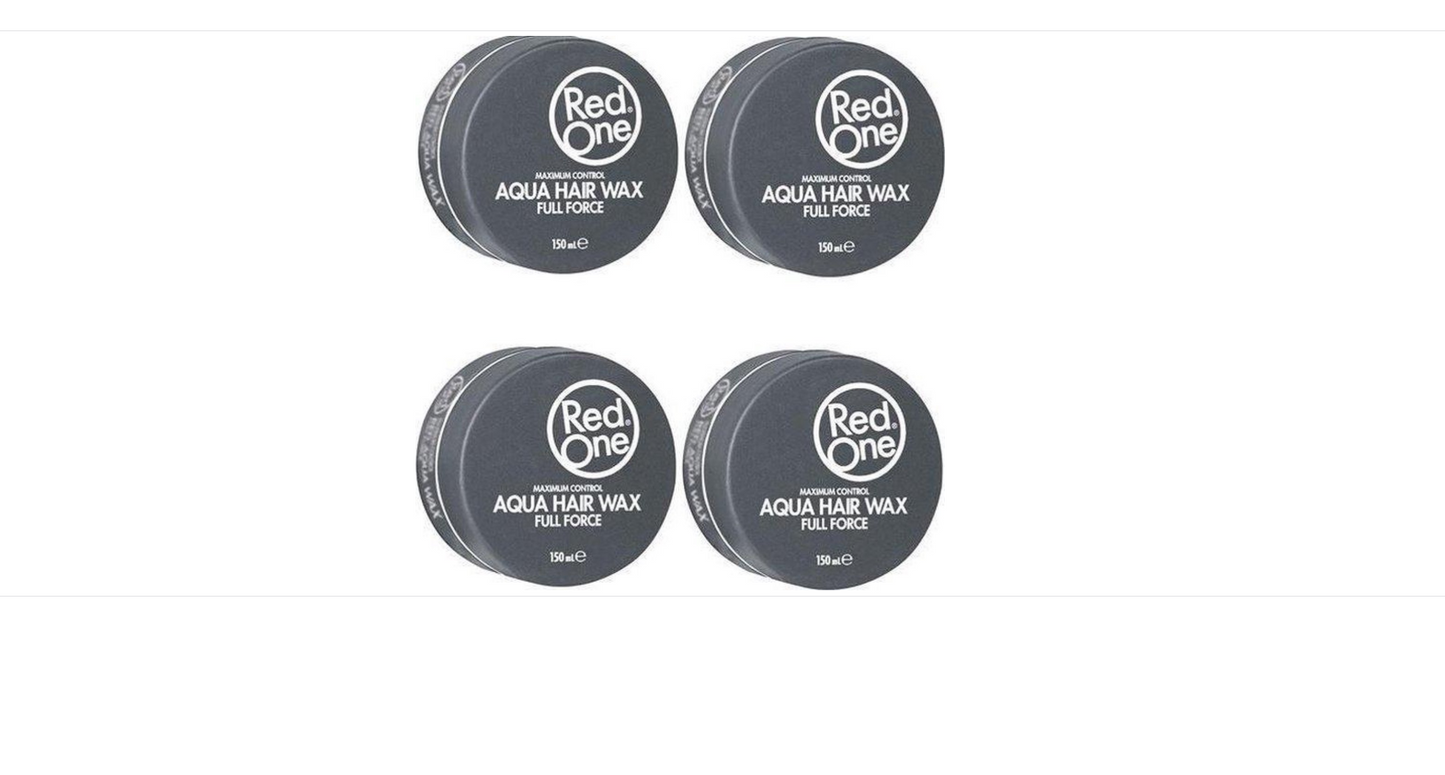 Red One Black Aqua Hair Wax Full Force - 4x 150 ml
