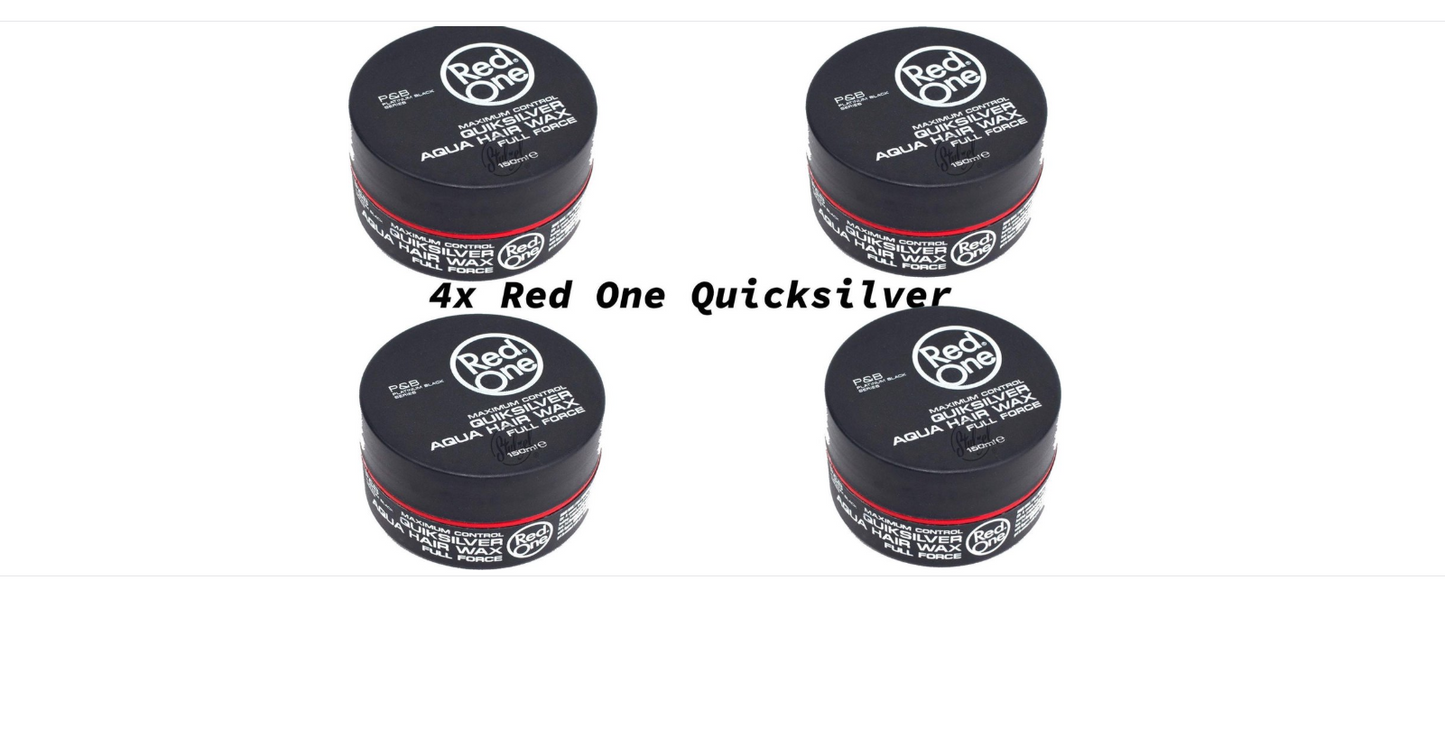 Red one Quicksilver Hair Wax 4 pieces