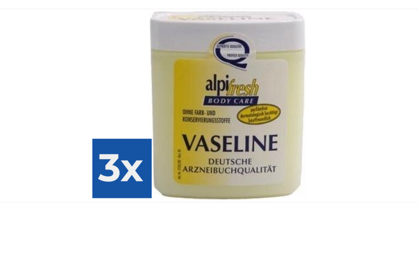Alpi Fresh Hand Cream Vaseline - 250 ml - Value pack of 3